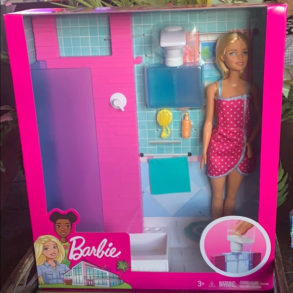 barbie shower set